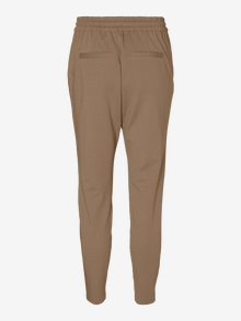 Vero Moda VMEVA Middels høy midje Bukser -Sepia Tint - 10197909