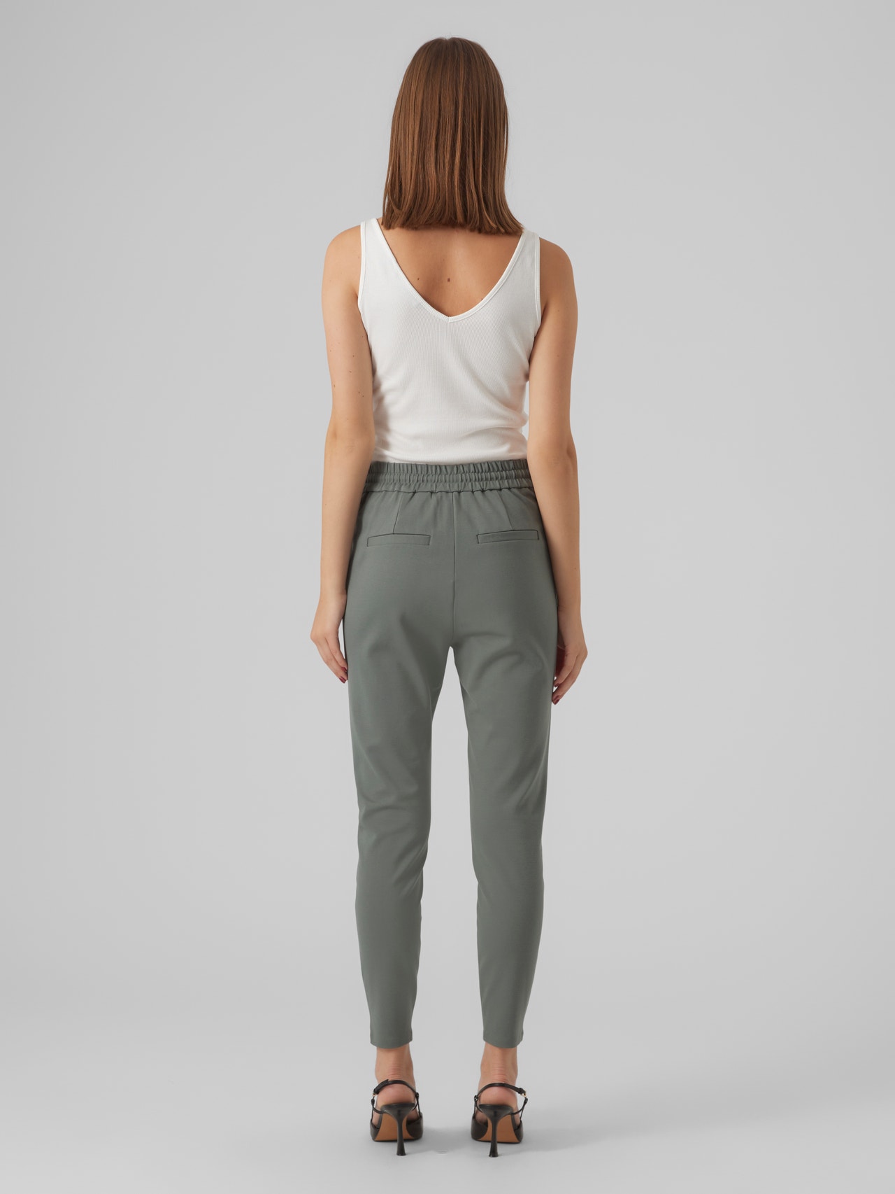 Vero Moda VMEVA Taille moyenne Pantalons -Dark Forest - 10197909