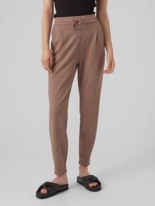 Vero Moda VMEVA Middels høy midje Bukser -Brown Lentil - 10197909