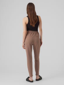 Vero Moda VMEVA Middels høy midje Bukser -Brown Lentil - 10197909