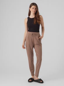 Vero Moda VMEVA Middels høy midje Bukser -Brown Lentil - 10197909