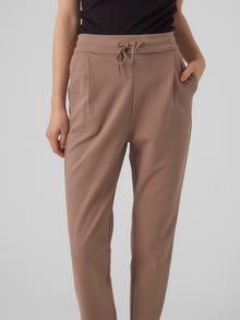 Vero Moda VMEVA Middels høy midje Bukser -Brown Lentil - 10197909