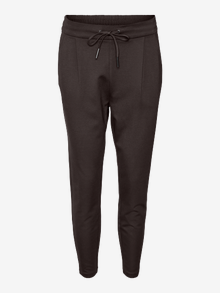 Vero Moda VMEVA Middels høy midje Bukser -Chocolate Torte - 10197909