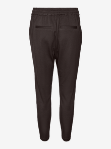 Vero Moda VMEVA Middels høy midje Bukser -Chocolate Torte - 10197909