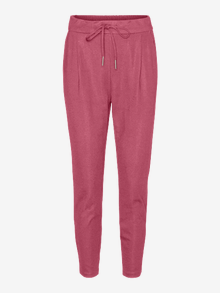 Vero Moda VMEVA Mittlere Taille Hose -Rose Wine - 10197909