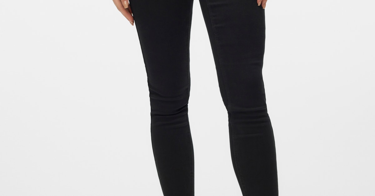 Vero Moda VMSOPHIA SKINNY BIKER COATED - Jeans Skinny Fit - black