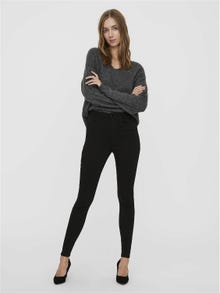 Vero Moda VMSOPHIA Hög midja Skinny Fit Jeans -Black - 10198520