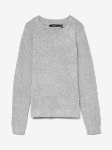 Vero Moda VMDOFFY Pullover -Light Grey Melange - 10201022