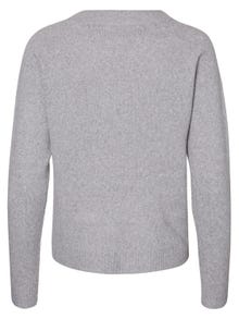 Vero Moda VMDOFFY Pullover -Light Grey Melange - 10201022