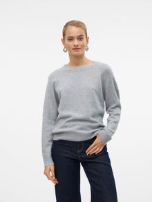 Vero Moda VMDOFFY Pullover -Light Grey Melange - 10201022