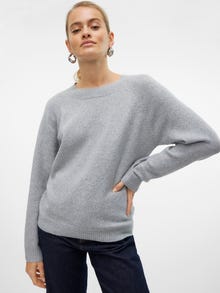 Vero Moda VMDOFFY Pullover -Light Grey Melange - 10201022