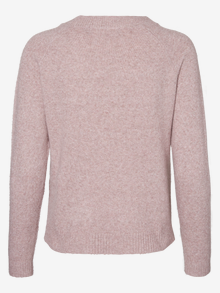 Vero Moda Petite VMDOFFY 2/4 O NECK - T-shirt print - birch/melange Vero Moda Petite VMDOFFY 2/4 O NECK - T-shirt print - birch/melange