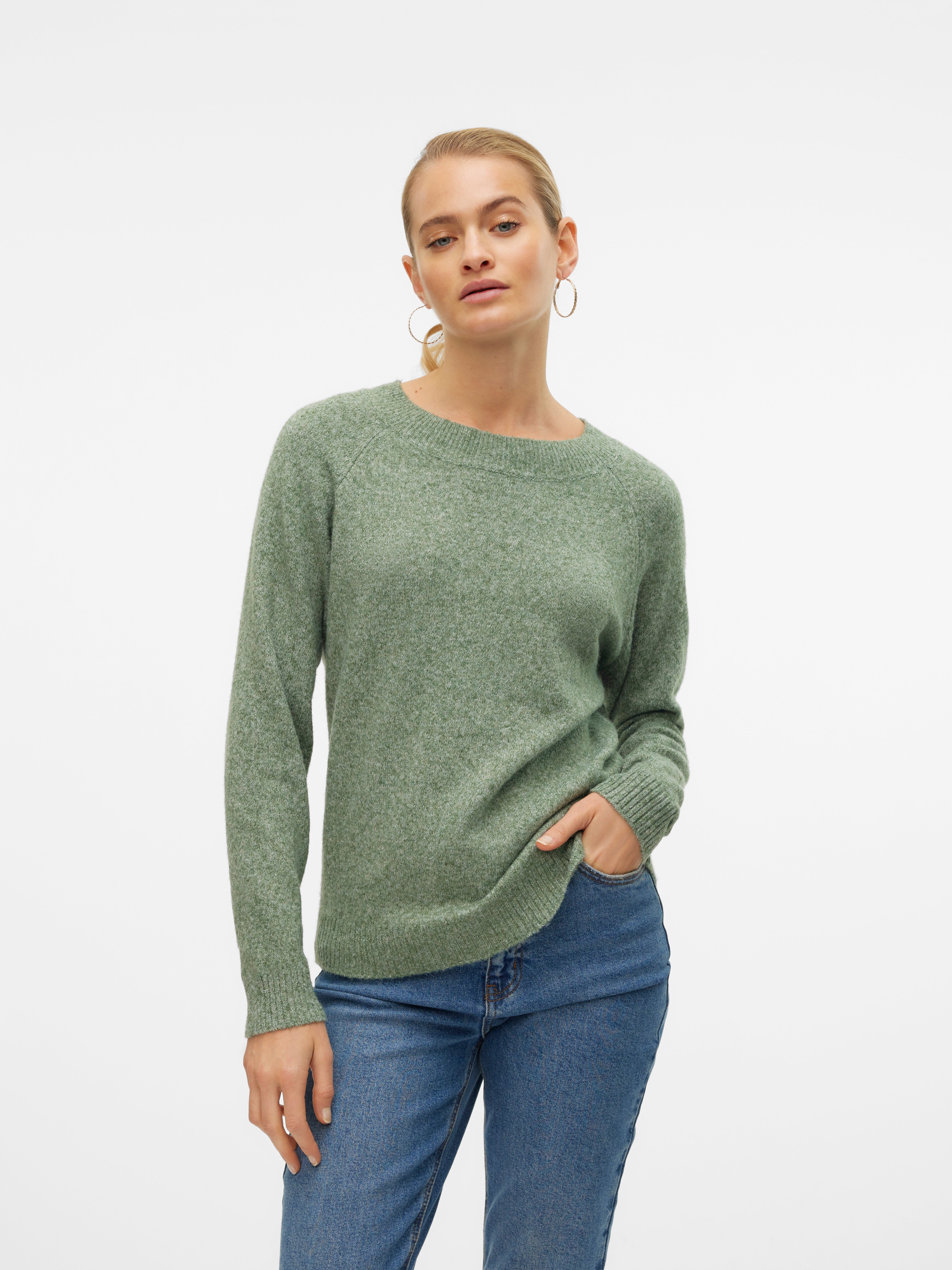 VERO MODA Dam Pullover VMDoffy - Bonbon BIRCH
