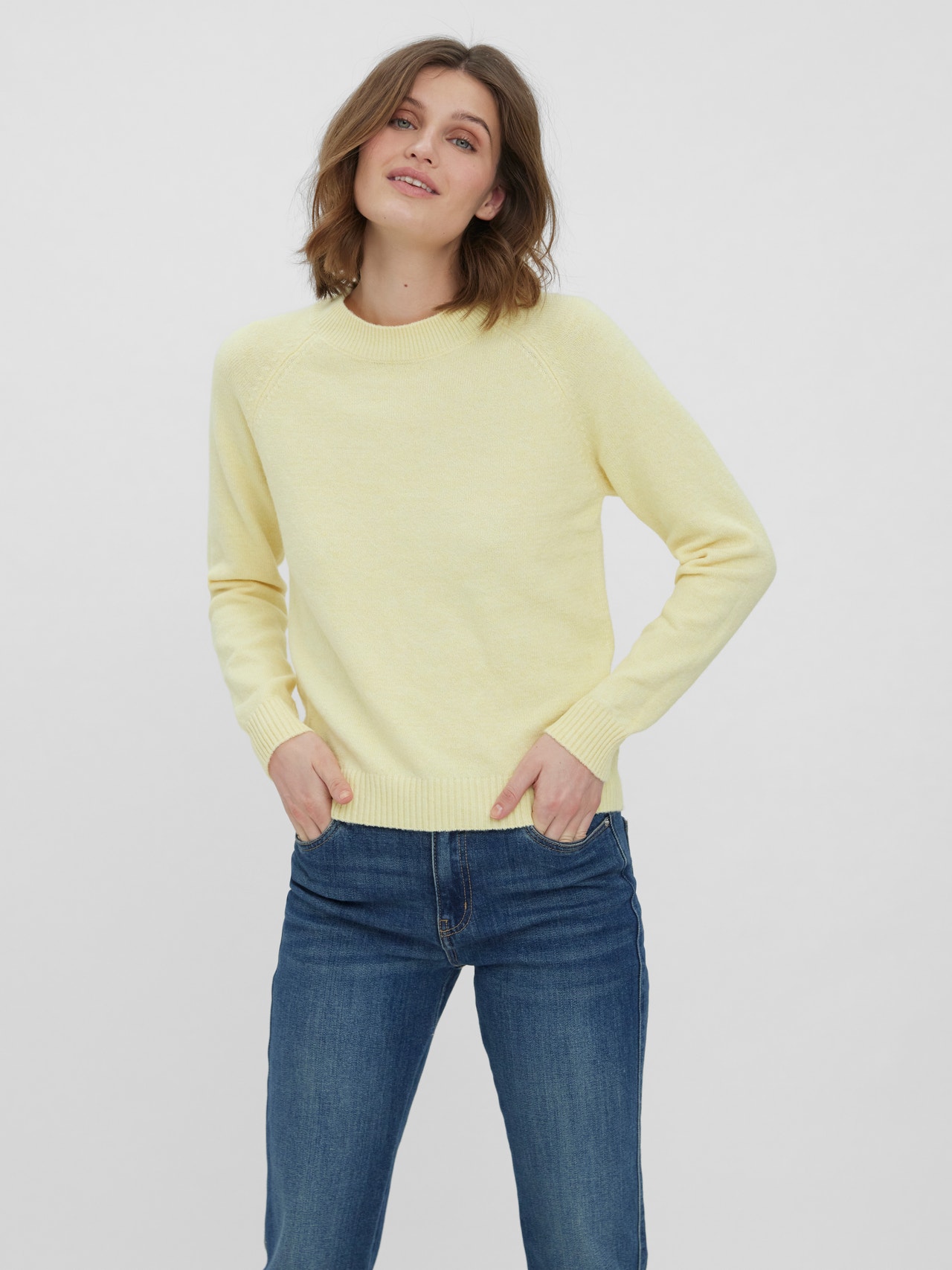 Vero Moda VMDOFFY Neulepuserot -Lemon Meringue - 10201022