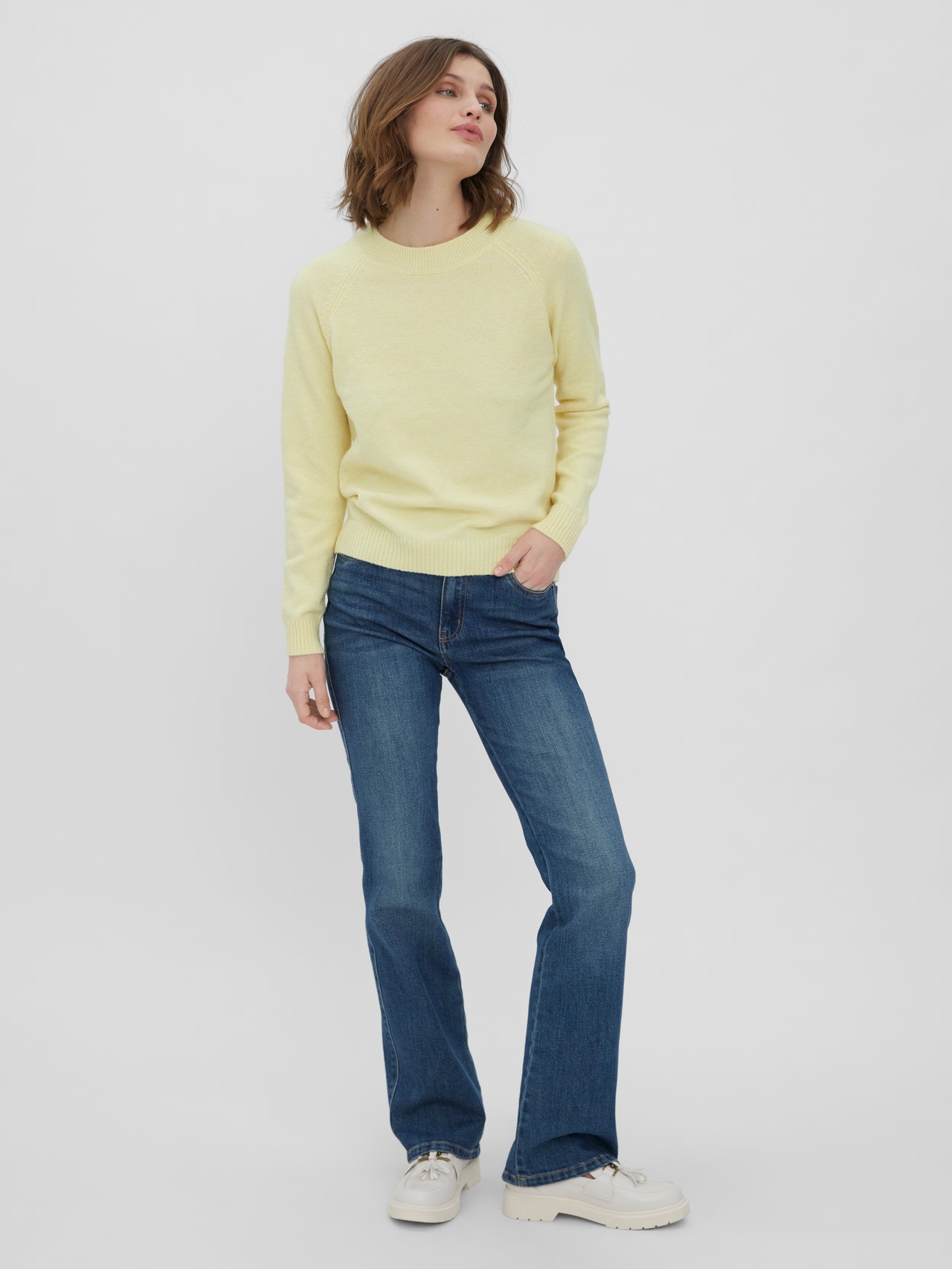 Vero Moda VMDOFFY Neulepuserot -Lemon Meringue - 10201022