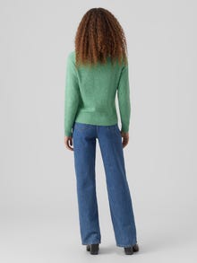 Vero Moda Tavapärane lõige Ümmargune kaelus Soonikuga mansetid Pullover -Bright Green - 10201022