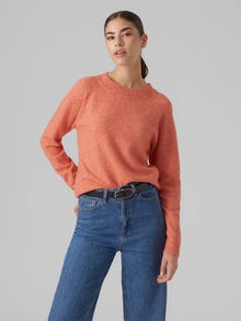 Vero Moda VMDOFFY Pullover -Tangerine Tango - 10201022