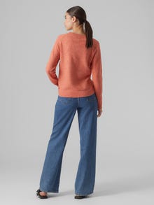 Vero Moda VMDOFFY Pullover -Tangerine Tango - 10201022