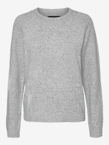 Vero Moda VMDOFFY Pullover -Light Grey Melange - 10201022