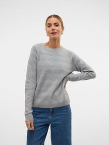 Vero Moda VMDOFFY Pullover -Light Grey Melange - 10201022