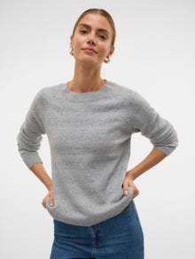 Vero Moda VMDOFFY Pullover -Light Grey Melange - 10201022