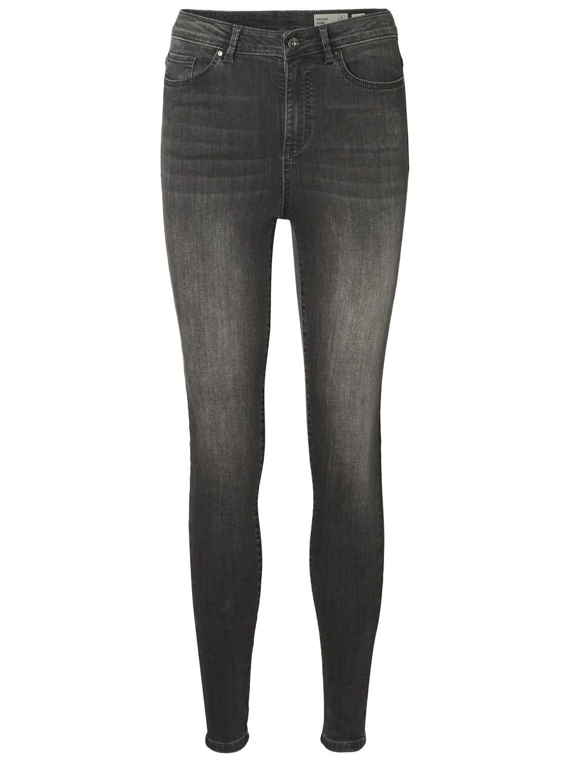 Jean H&M Gris Foncé Slim Fit Skinny - Taille Basse - Taille 36/38 (W27) - TBE