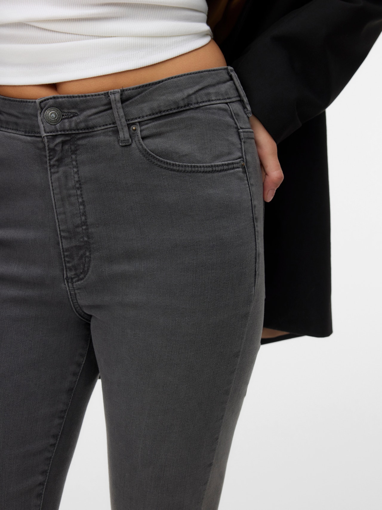 Vero Moda Vmsophia HW Skinny Jeans Donna – Morbido Denim Nero, Vestibilità Alta, Taglie Dalla X-Small, 5 Tasche