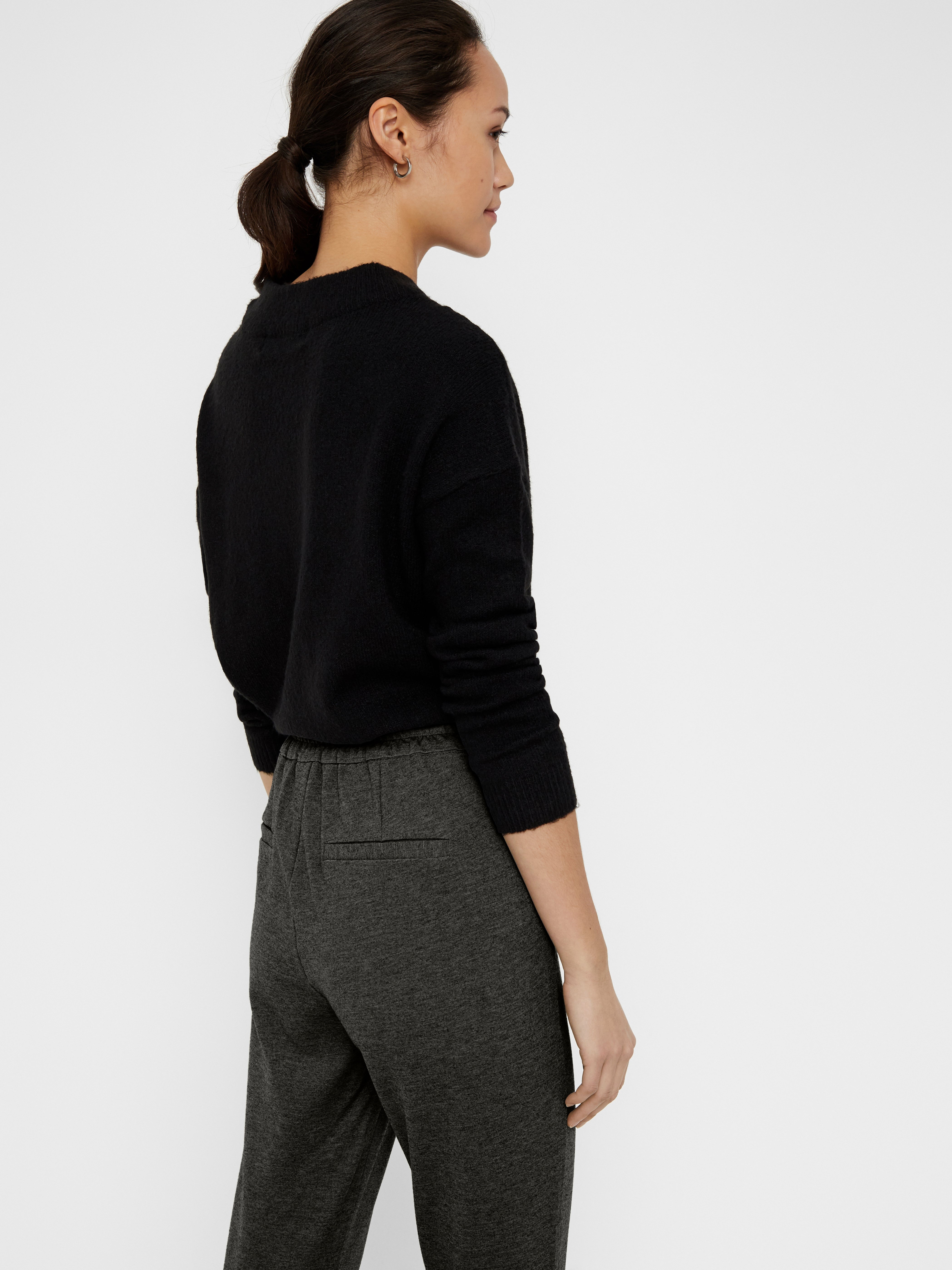 VERO MODA DAM BYXOR VMTEXAS - Medium grey melange
