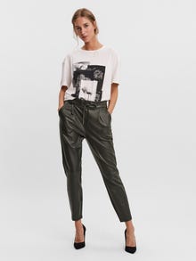 Vero Moda VMEVA Middels høy midje Bukser -Peat - 10205737