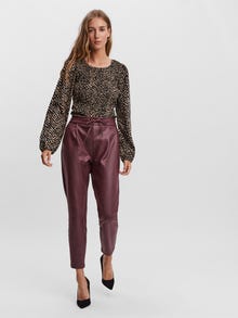 Vero Moda VMEVA Mid waist Trousers -Port Royale - 10205737