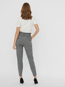 Vero Moda VMEVA Tiro alto Pantalones -Medium Grey Melange - 10205932