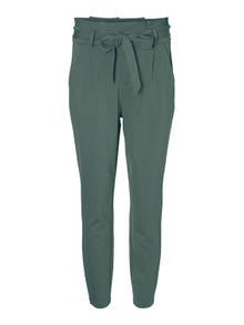 Vero Moda VMEVA Tiro alto Pantalones -Dark Forest - 10205932