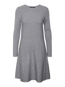 Vero Moda VMNANCY Kort klänning -Medium Grey Melange - 10206027