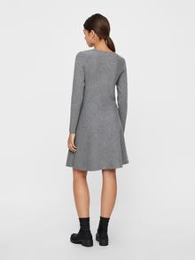 Vero Moda VMNANCY Kort kjole -Medium Grey Melange - 10206027