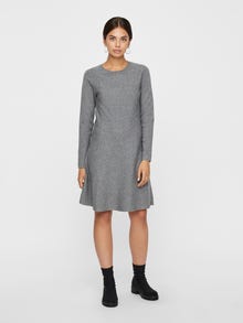 Vero Moda VMNANCY Kort klänning -Medium Grey Melange - 10206027