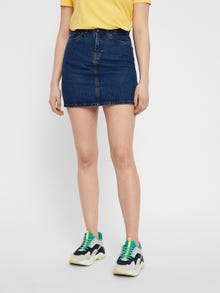 Vero Moda VMKATHY Kurzer Rock -Medium Blue Denim - 10208040