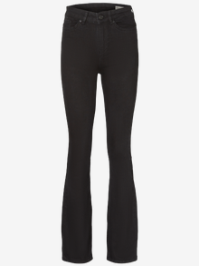 Vero Moda VMSOPHIE Tiro alto Corte flared Vaqueros -Black - 10208560