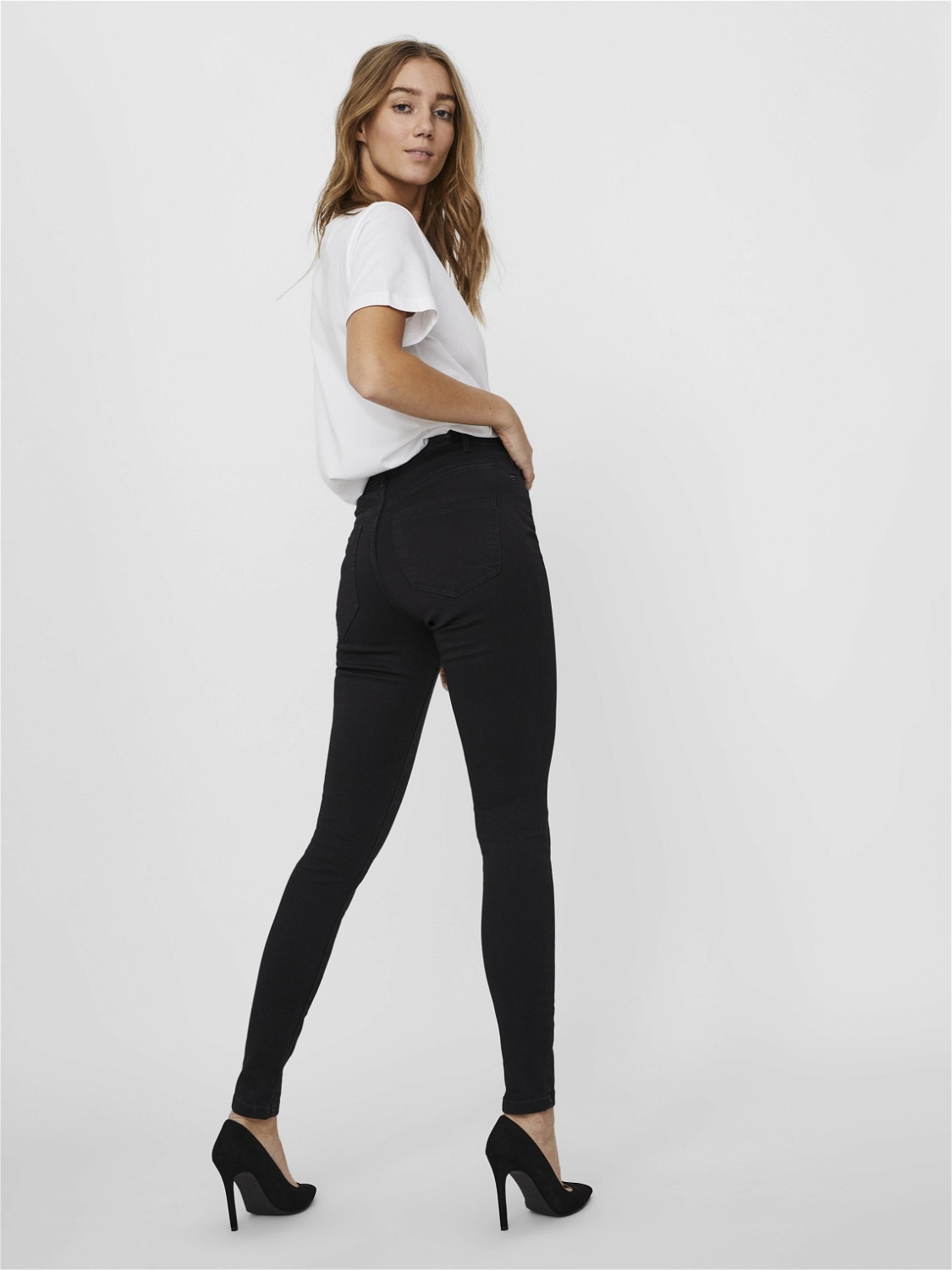 Vero Moda VMSOPHIA Slim Fit Jeans -Black - 10209215