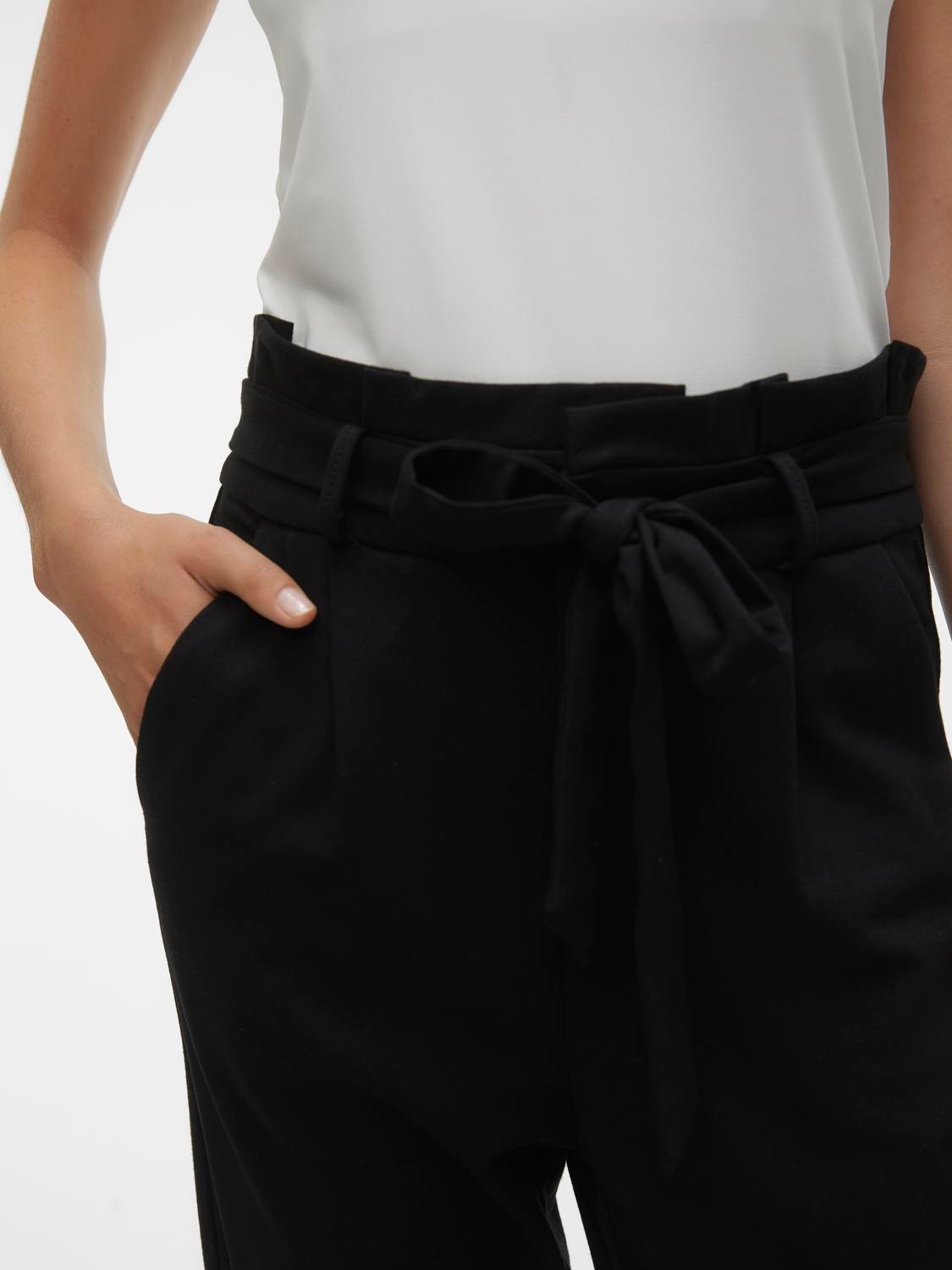 Fit High Tall Moda® rise | Trousers | Black Loose Vero
