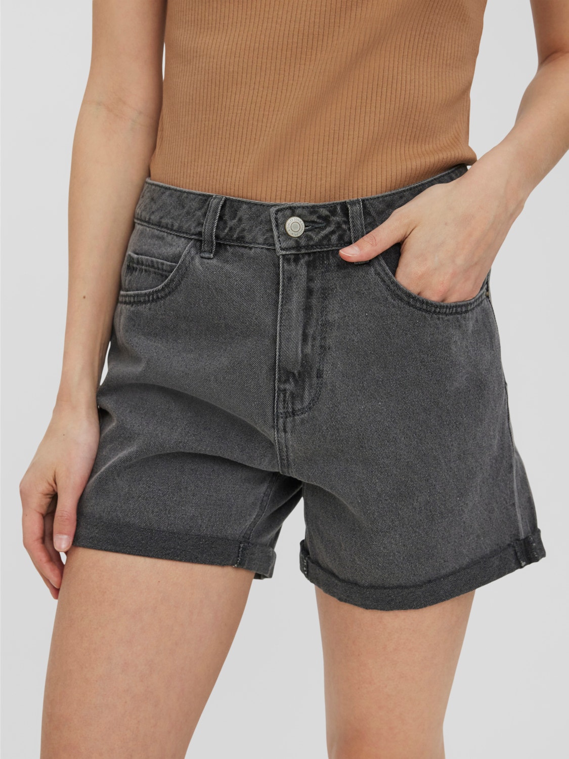Vero Moda VMNINETEEN Shorts -Medium Grey Denim - 10210384