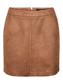 Vero Moda VMDONNADINA Short Skirt -Cognac - 10210430