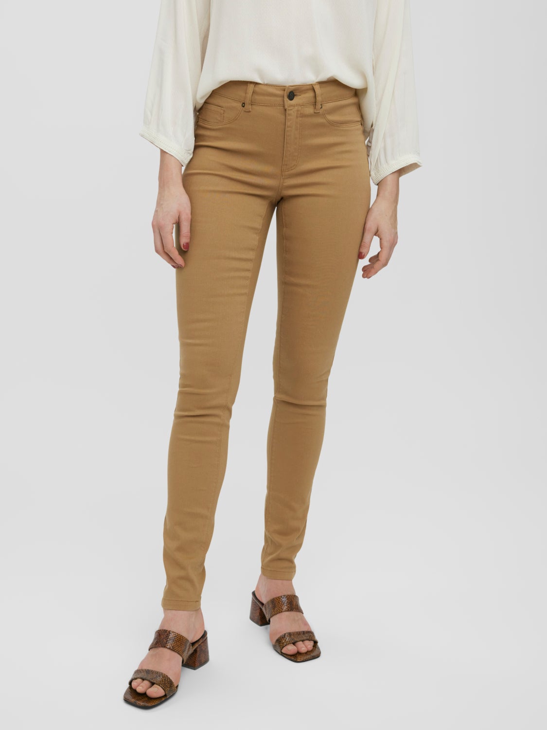 Brown M WOMEN FASHION Trousers Slacks Vero Moda slacks discount 64% 