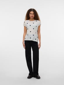 Vero Moda VMAVA T-Shirt -Snow White - 10214302