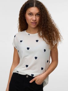 Vero Moda VMAVA T-Shirt -Snow White - 10214302