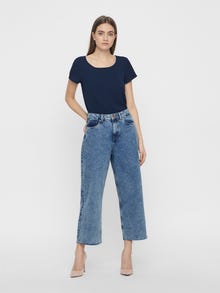 Vero Moda VMSASHA T-shirt -Navy Blazer - 10215414