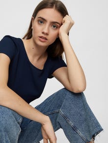 Vero Moda VMSASHA T-shirts -Navy Blazer - 10215414