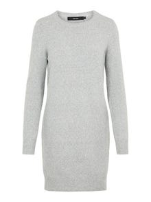Vero Moda VMDOFFY Kort klänning -Light Grey Melange - 10215523