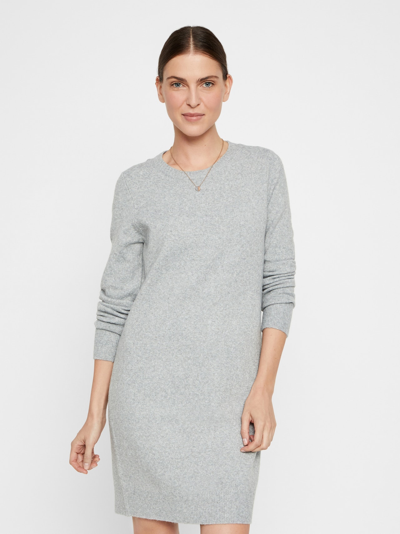 Vero Moda VMDOFFY Kort kjole -Light Grey Melange - 10215523