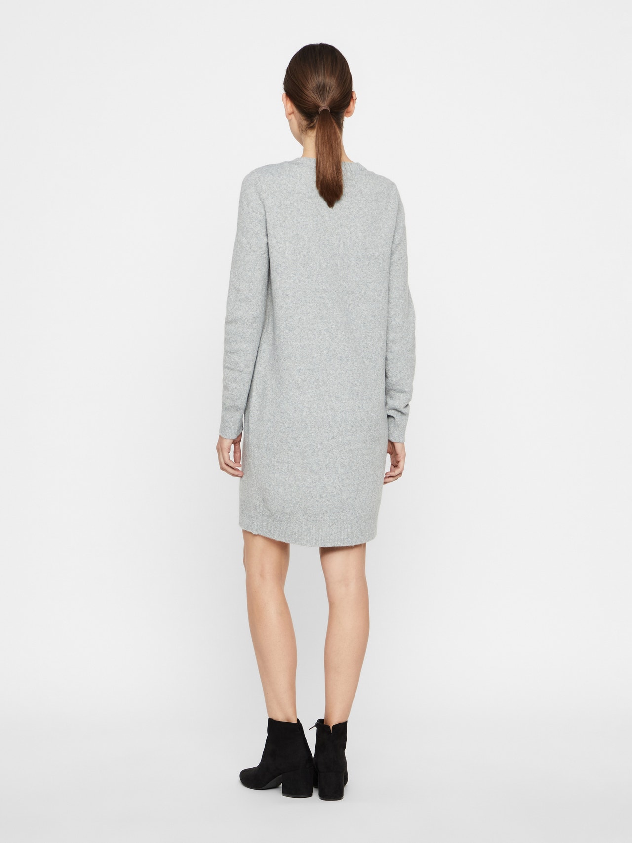 Vero Moda VMDOFFY Krótka sukienka -Light Grey Melange - 10215523