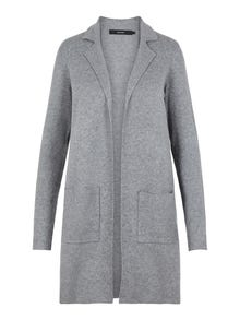 Vero Moda VMTASTY Knit Cardigan -Medium Grey Melange - 10215659